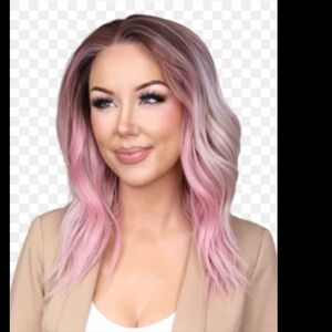 Chelsey Smith Lacefront Wig Summer Peep Pink Blonde Retail $130